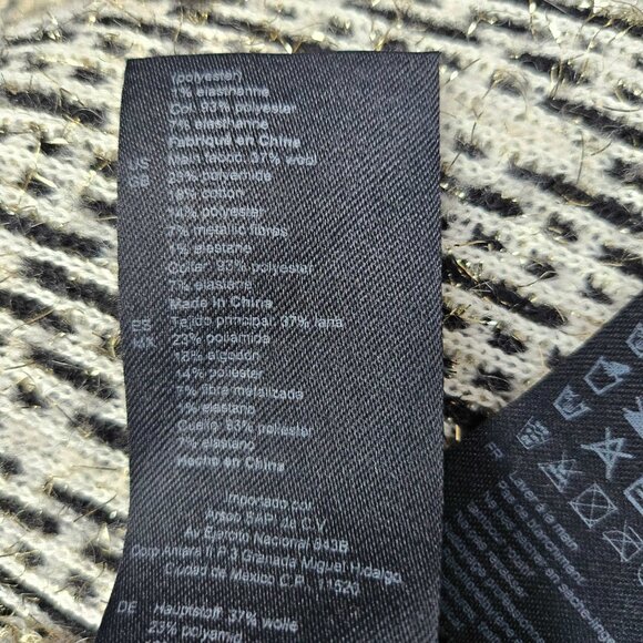 SANDRO BLACK/WHITE JAZY METALLIC TWEED JACKET (3) - Picture 9 of 11